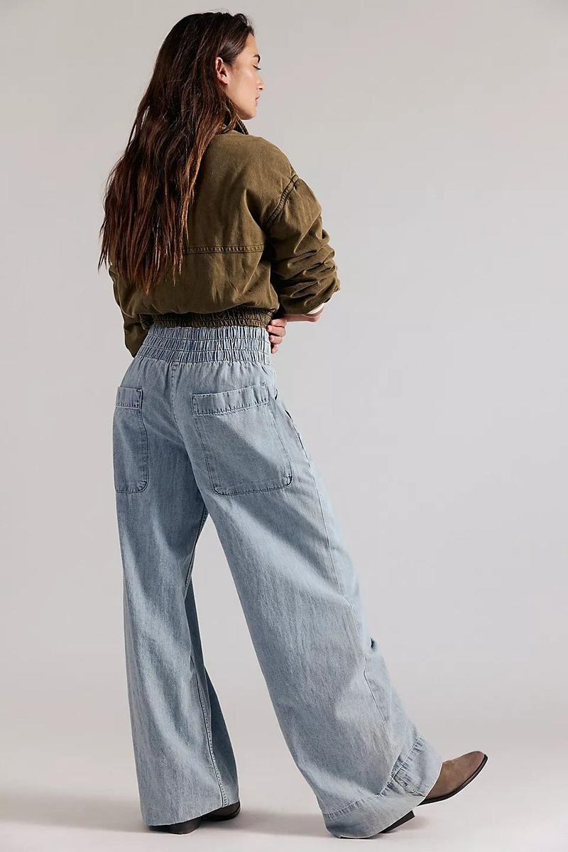 Free People - We The Free Breezy Denim Pull-On Jeans