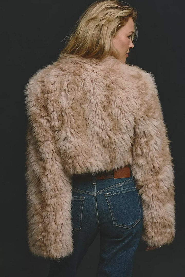Free People - Supernova Cropped Faux Fur Jacket