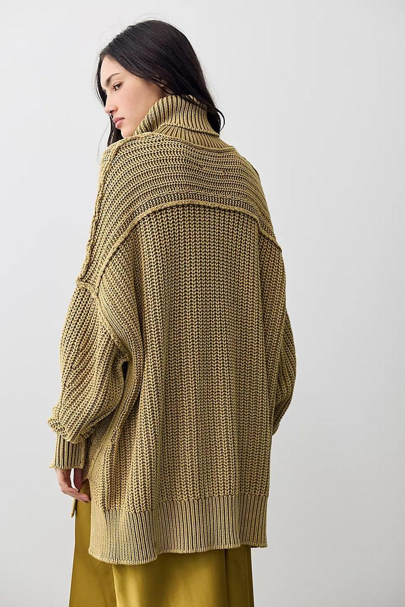 Free People - We The Free Worn Thru Turtleneck Sweater