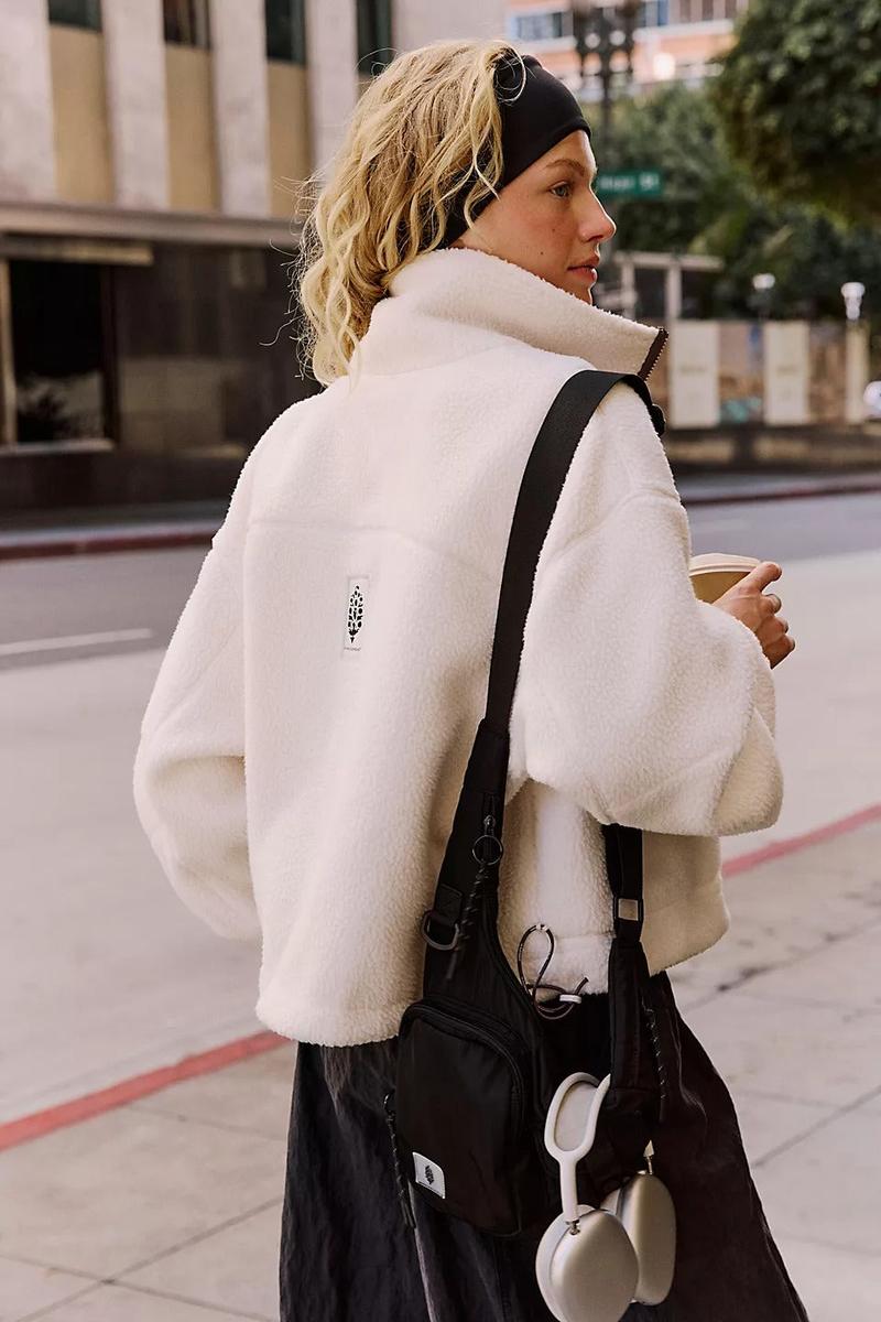 Free People Movement - Hit The Slopes Funnel Neck Fleece Jacket