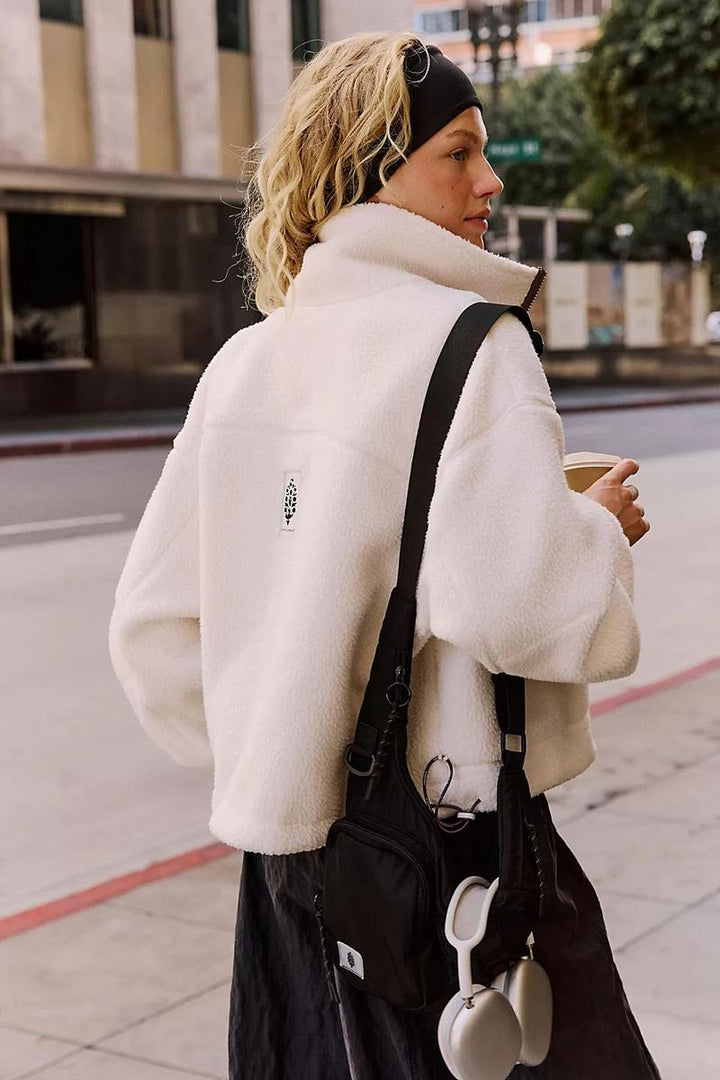 Free People Movement - Hit The Slopes Funnel Neck Fleece Jacket