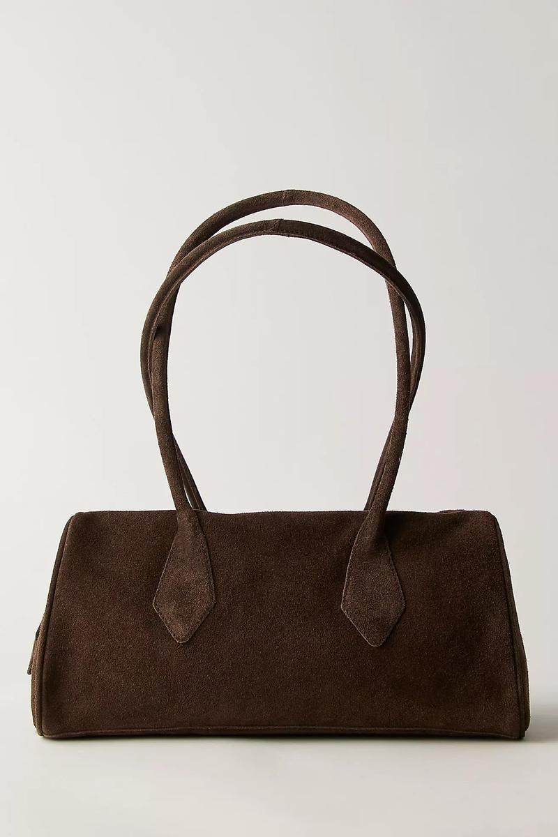 Free People - Sierra Suede Shoulder Bag in Chocolate