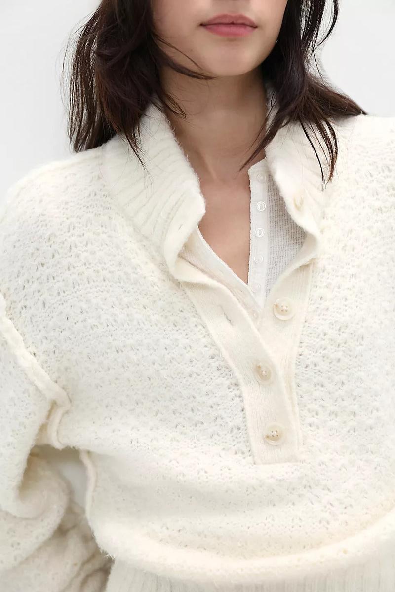 Free People - Tucked Henley Pullover