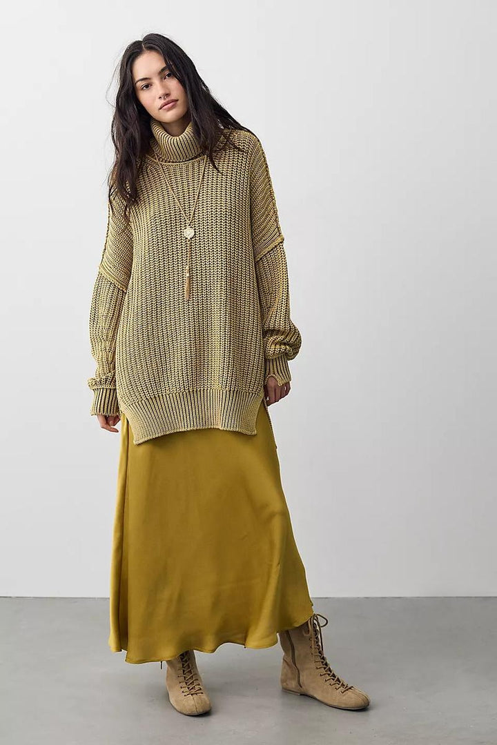 Free People - We The Free Worn Thru Turtleneck Sweater