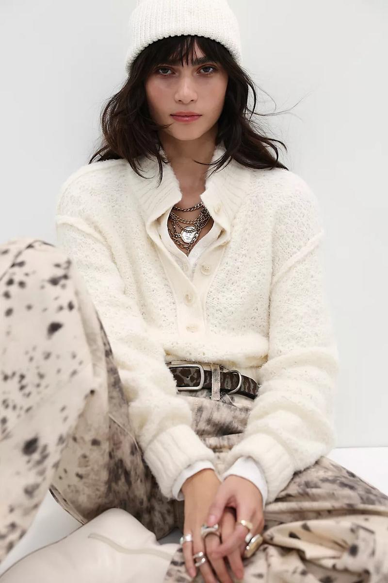 Free People - Tucked Henley Pullover