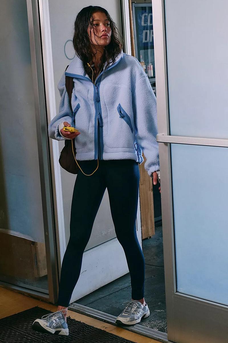 Free People Movement - Hit The Slopes Funnel Neck Fleece Jacket