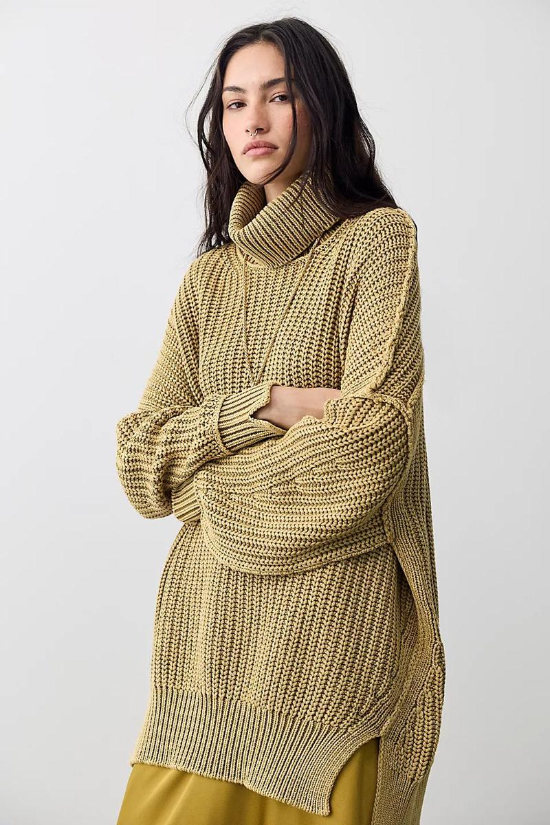 Free People - We The Free Worn Thru Turtleneck Sweater