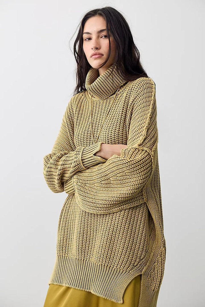 Free People - We The Free Worn Thru Turtleneck Sweater