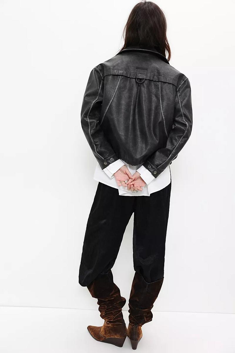 Free People - We The Free Morant Bay Vegan Leather Jacket