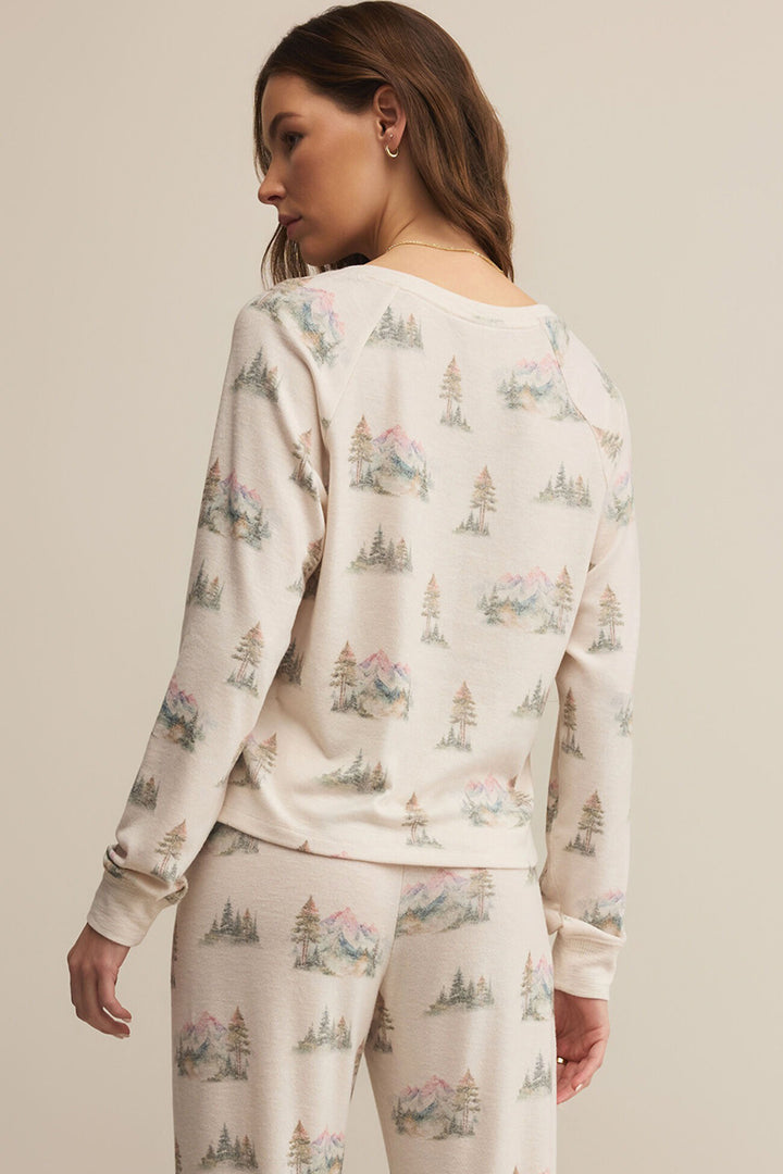 Z Supply - Maggie Camp Long Sleeve Top in Crystal