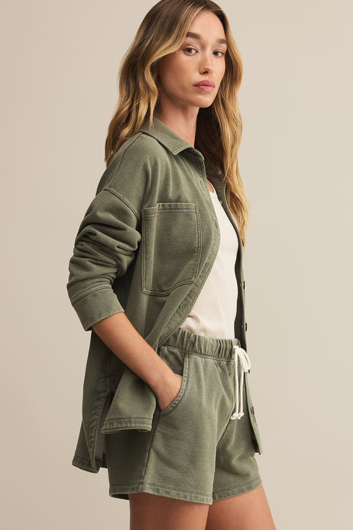Z Supply - All Day Knit Jacket in Hunter Green