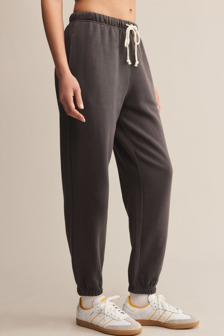 Z Supply - Stadium Cotton Jogger in Washed Black