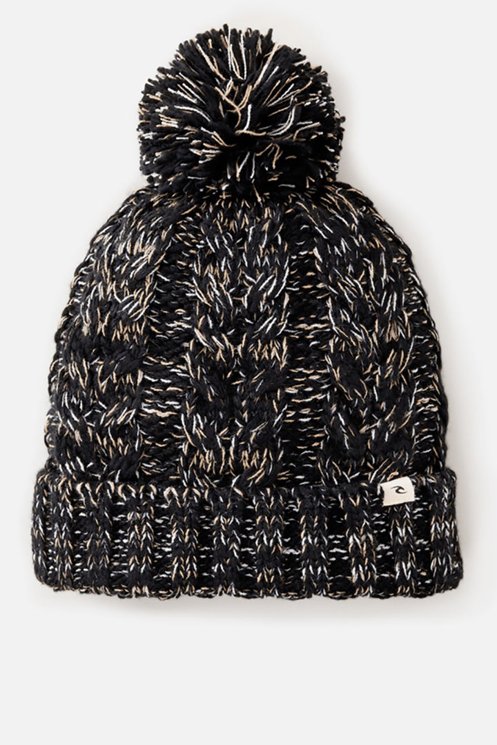 Rip Curl - Classic Reg Pom Pom Beanie in Black