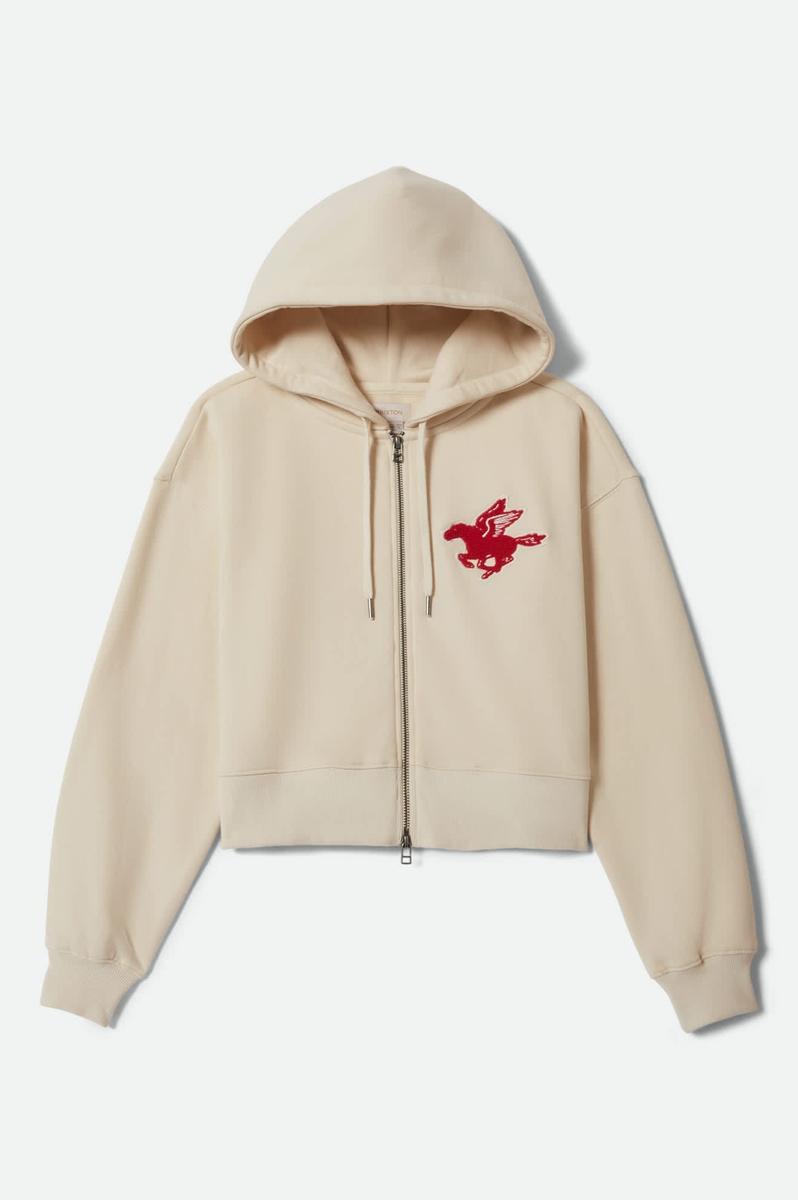 Brixton - Pegasus Zip Hood in Whitecap