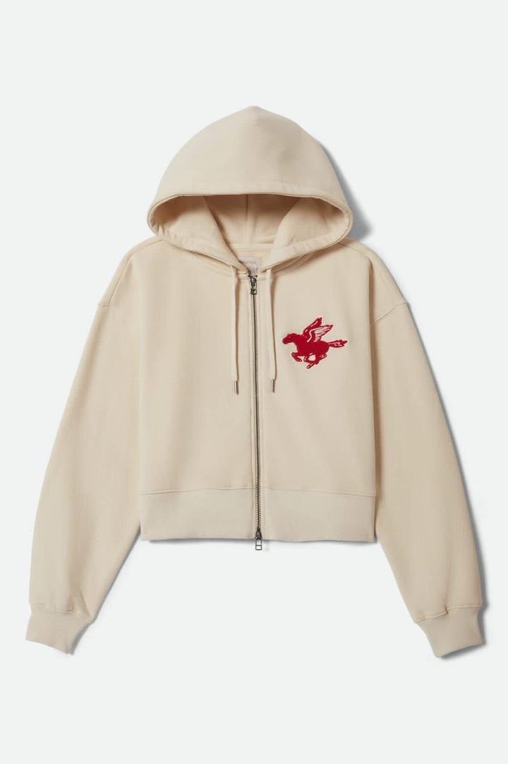 Brixton - Pegasus Zip Hood in Whitecap