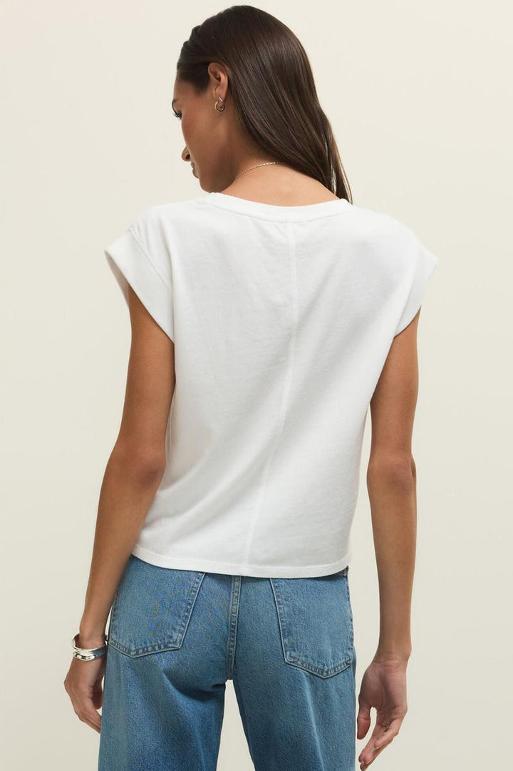Z Supply - Camino Jersey Top in White