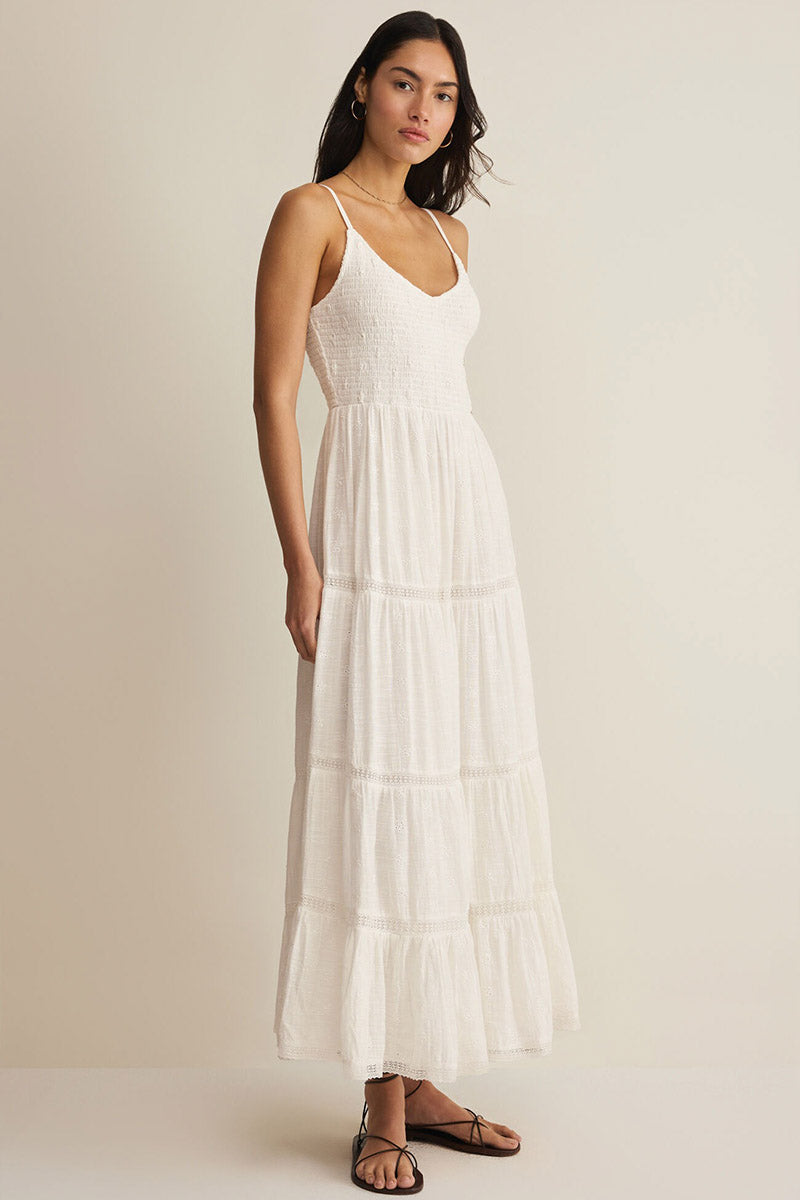 Z Supply - Behati Eyelet Midi Dress - White