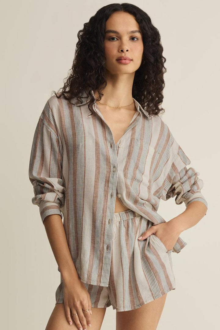 Z Supply - The Perfect Line Striped Button Up
