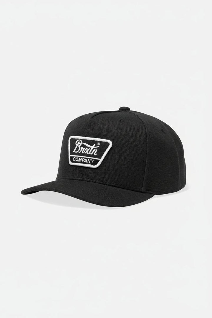 Brixton - Linwood C Netplus MP Snapback in Black and White