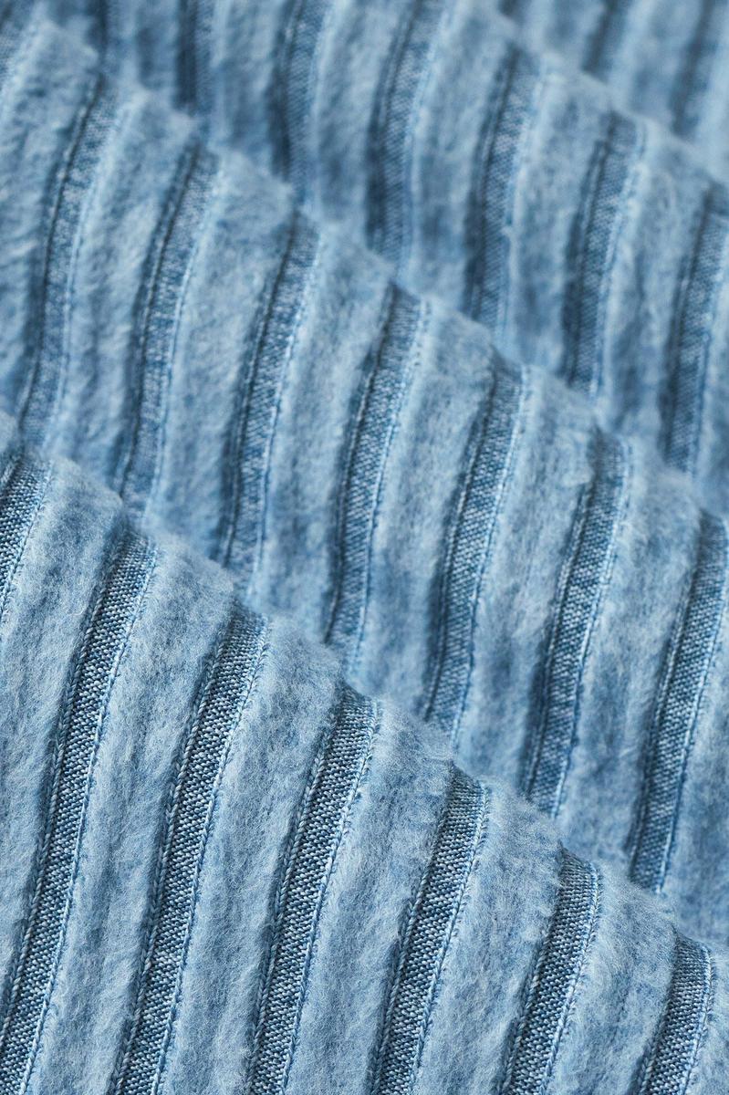 Z Supply - Dawn Smocked Rib Short in Oceanic Blue