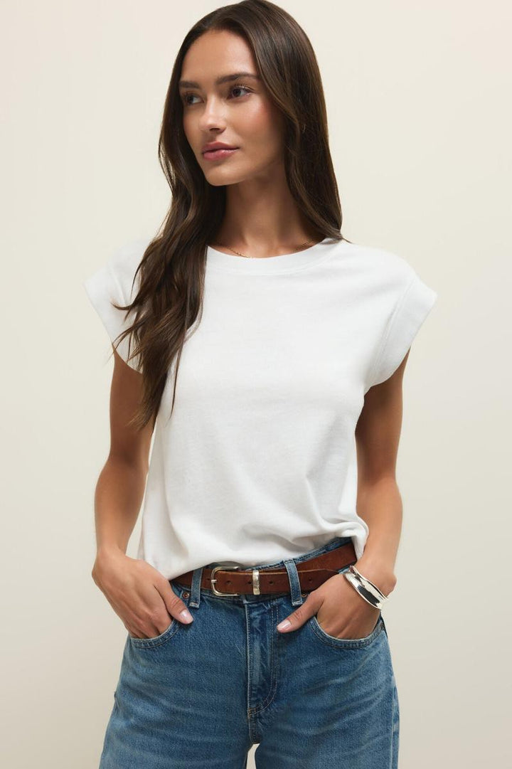 Z Supply - Camino Jersey Top in White