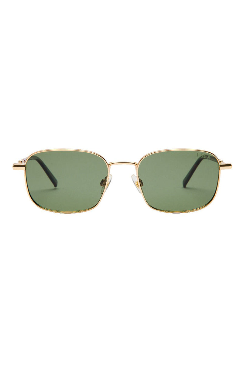 I-SEA - Quinn with Gold Frames and Green Polarized Lenses