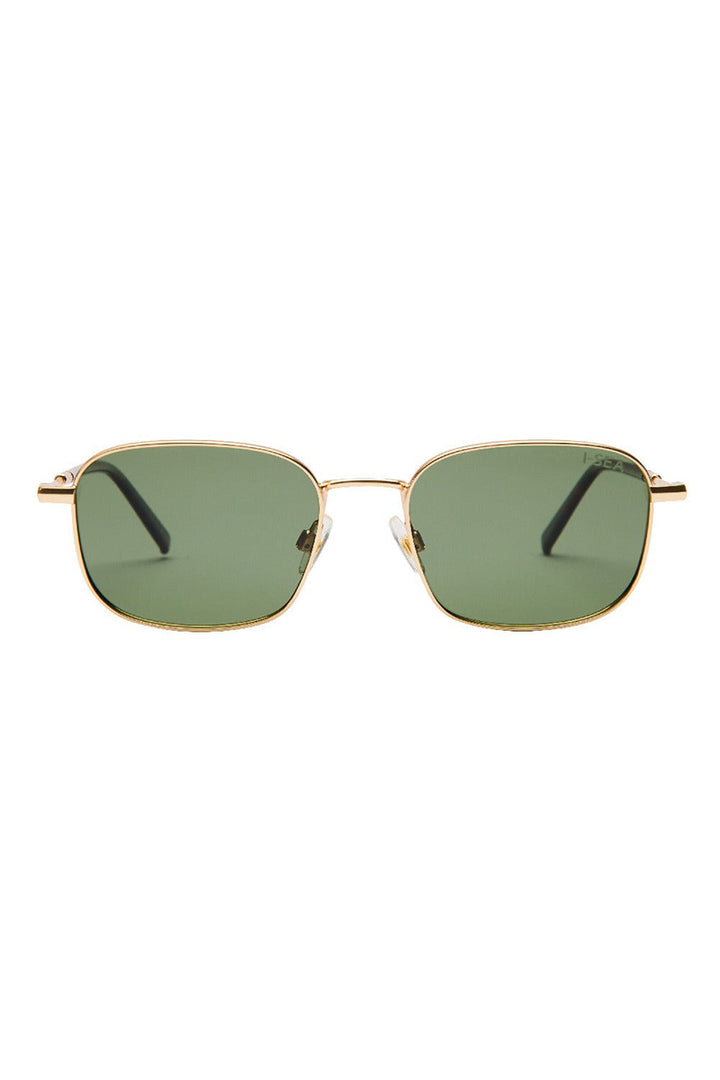 I-SEA - Quinn with Gold Frames and Green Polarized Lenses