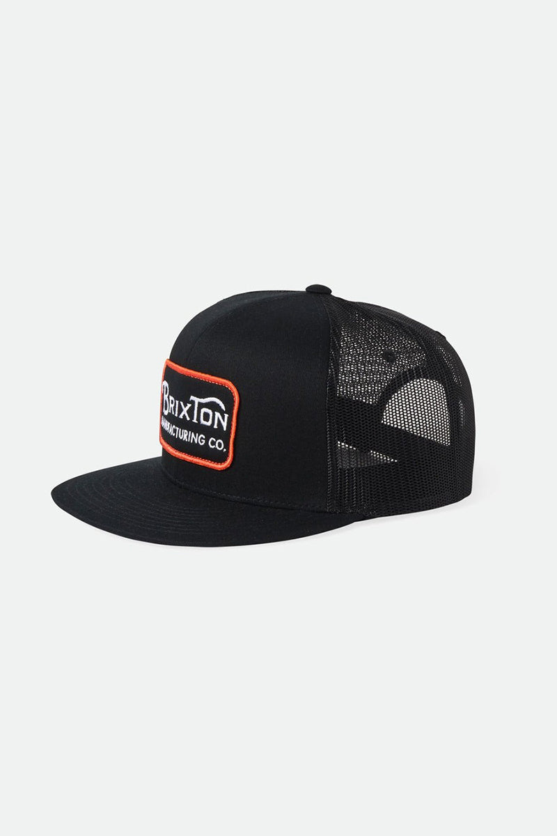Brixton - Grade HP Trucker Hat in Black/Orange/White