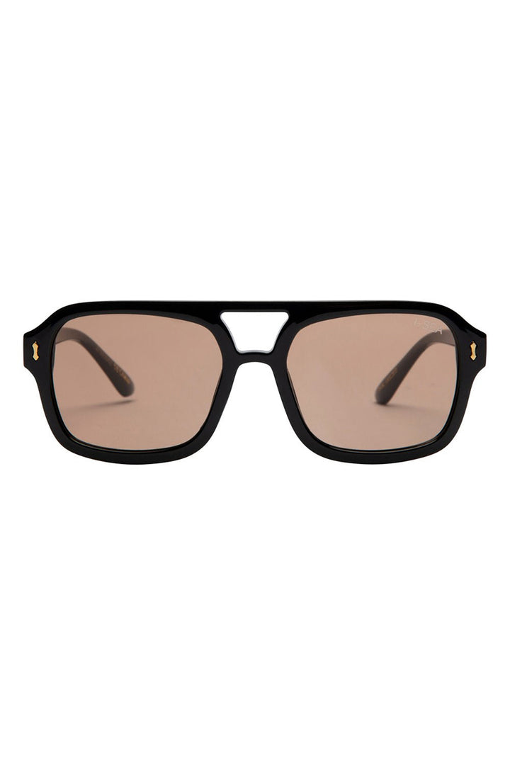 I-SEA - Royal in Black Frames with Cocoa Lenses