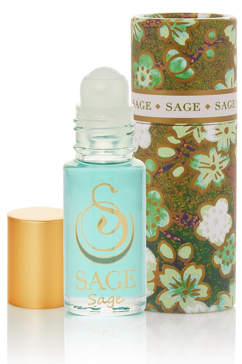 Sage - Sage Gemstone Perfume Oil Concentrate Roll-On - 1/8oz