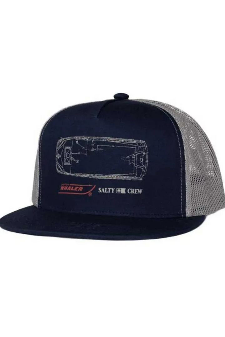 Salty Crew - Whaler Trucker in Navy