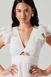 Astr - Emporia Dress in White