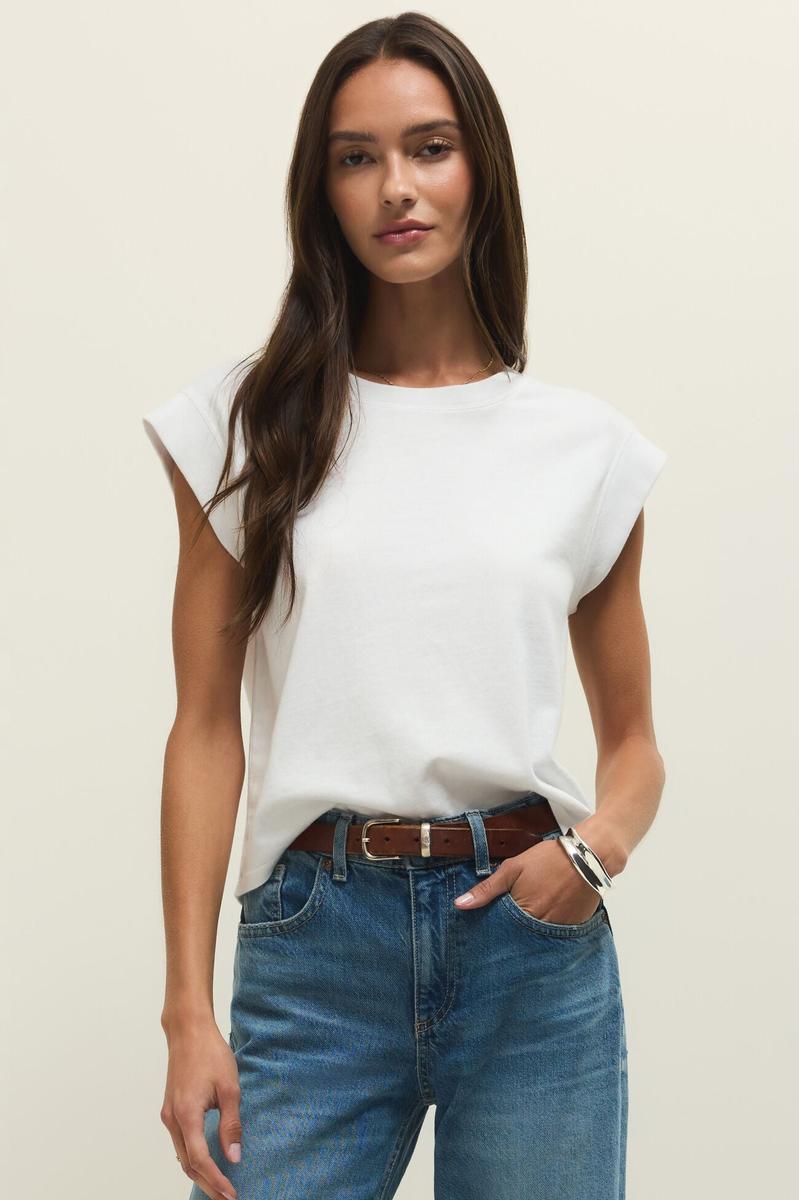 Z Supply - Camino Jersey Top in White