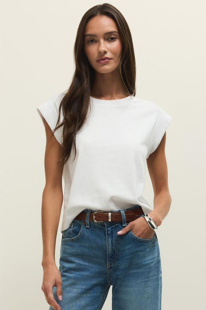 Z Supply - Camino Jersey Top in White