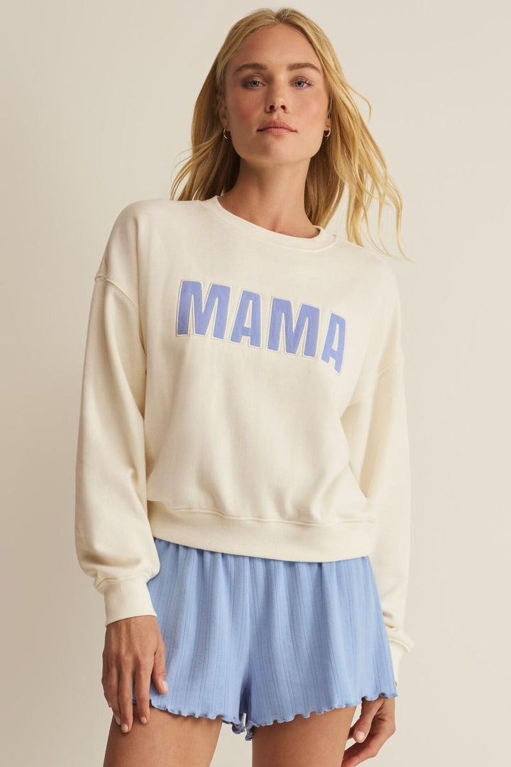 Z Supply - Mama Sweatshirt in Vanilla Ice