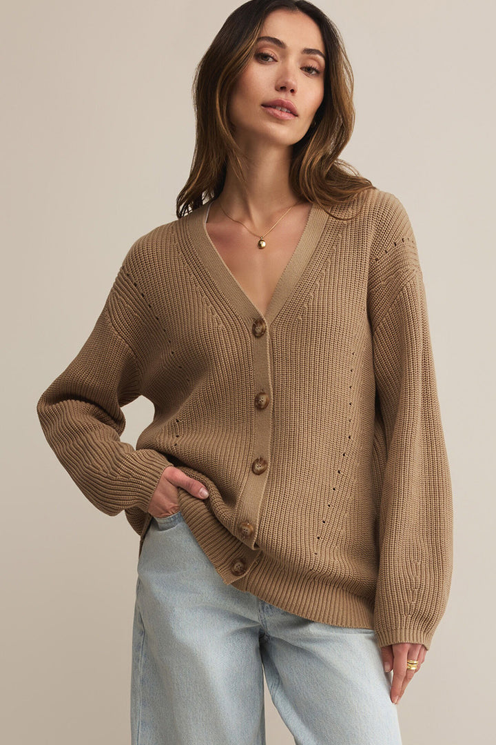 Z Supply - Voyager Cardigan in Desert Tan