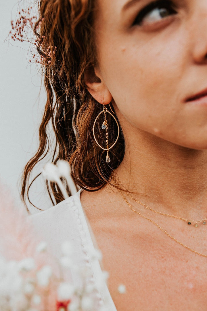 Tree Myriah - Sweet Pea Hoops in 14 kt Gold Fill