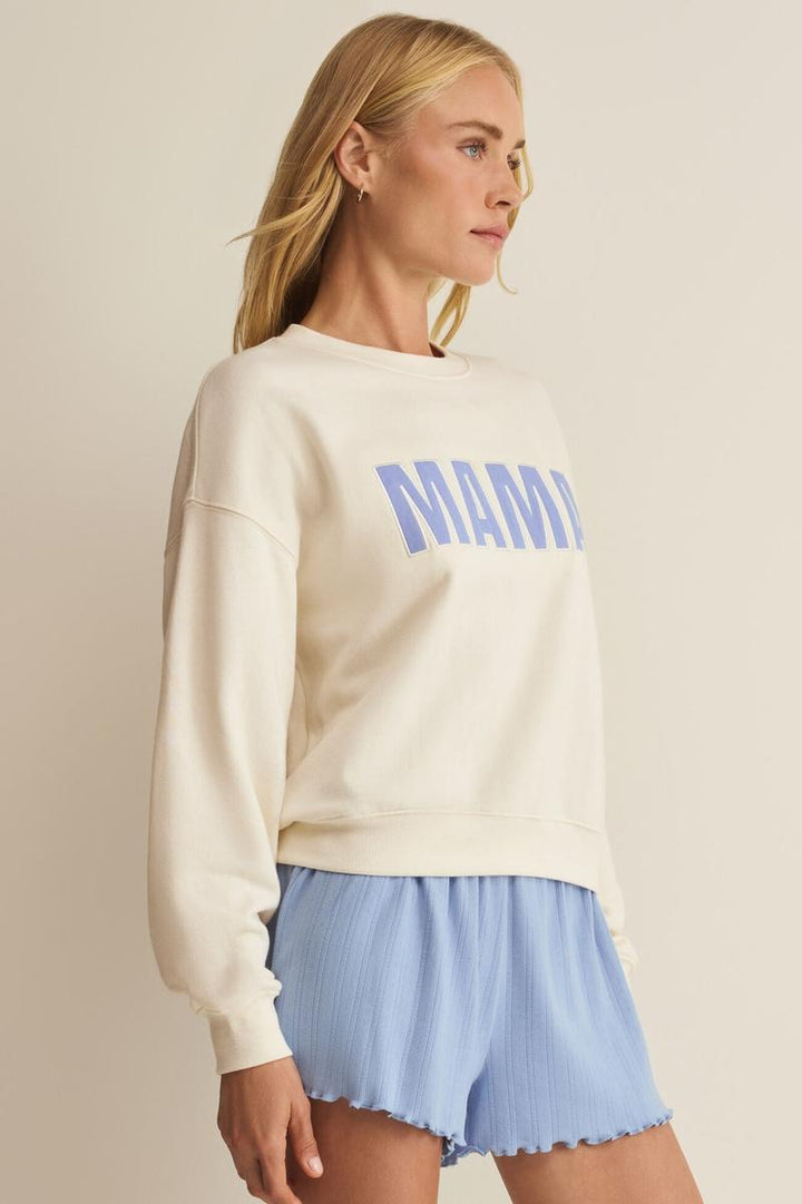 Z Supply - Mama Sweatshirt in Vanilla Ice
