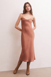 Z Supply - Lark Luxe Sheen Slip Dress in Penny