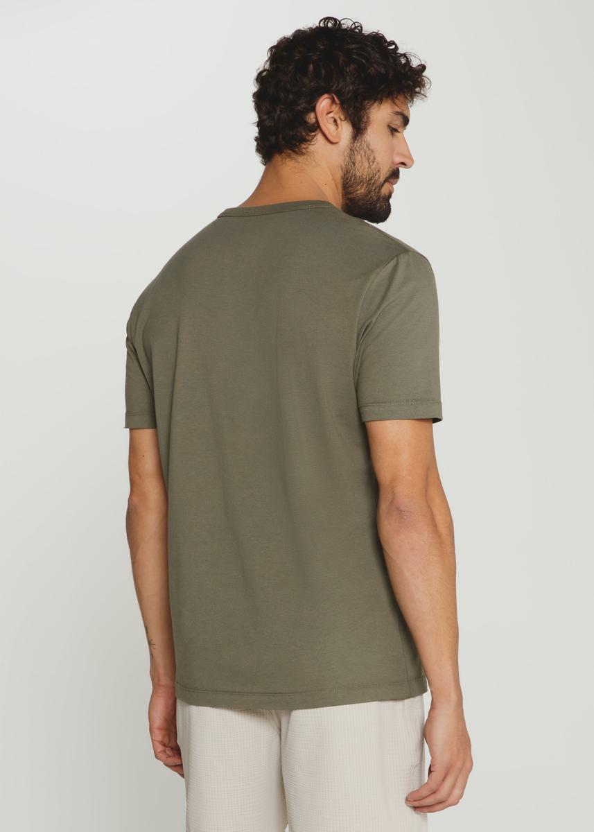 7DIAMONDS - Modal Crew Neck Tee in Moss Green