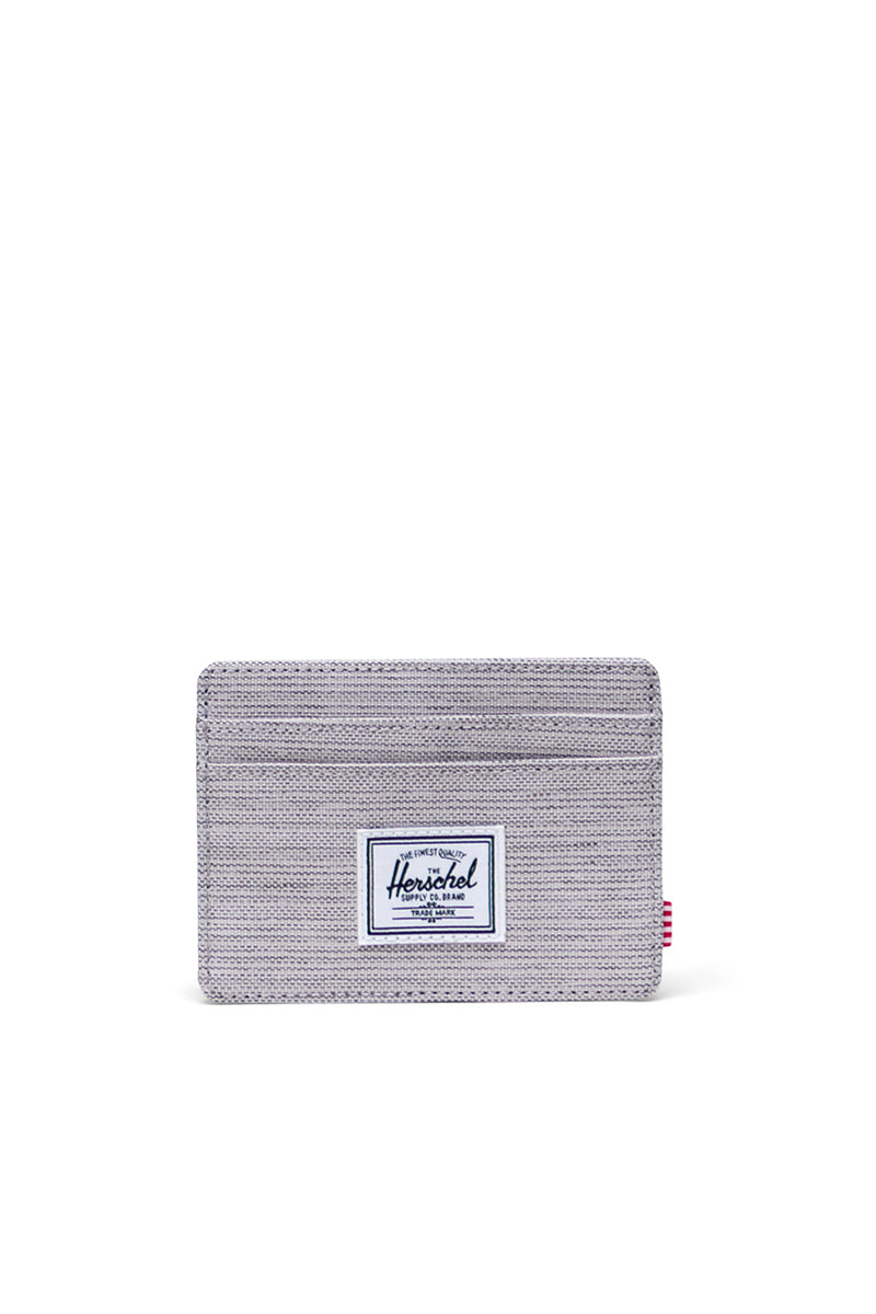 Herschel - Charlie Cardholder in Light Grey Crosshatch