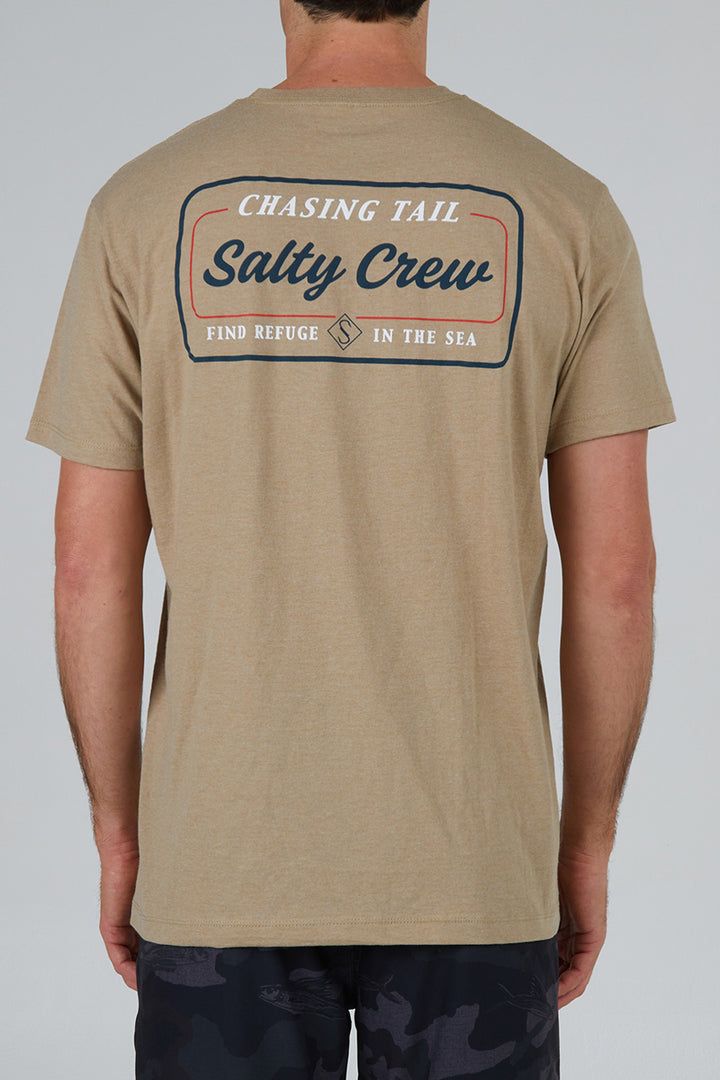 Salty Crew - Marina Classic Short Sleeve Tee in Khaki Heather