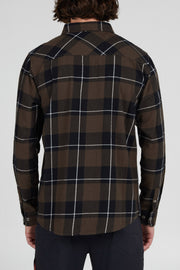 Salty Crew - First Light Flannel in Black/Brown