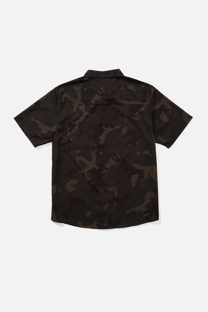 Salty Crew - Flagship UV Button Up in Dark Camo