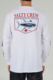 Salty Crew - Angler Long Sleeve Standard Tee in White