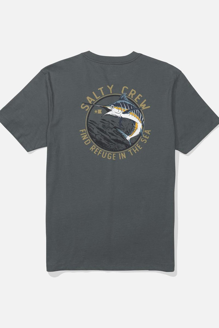 Salty Crew - Schooled Short Sleeve Tee in Charcoal