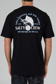 Salty Crew - Yacht Club Classic Short Sleeve Tee in Black