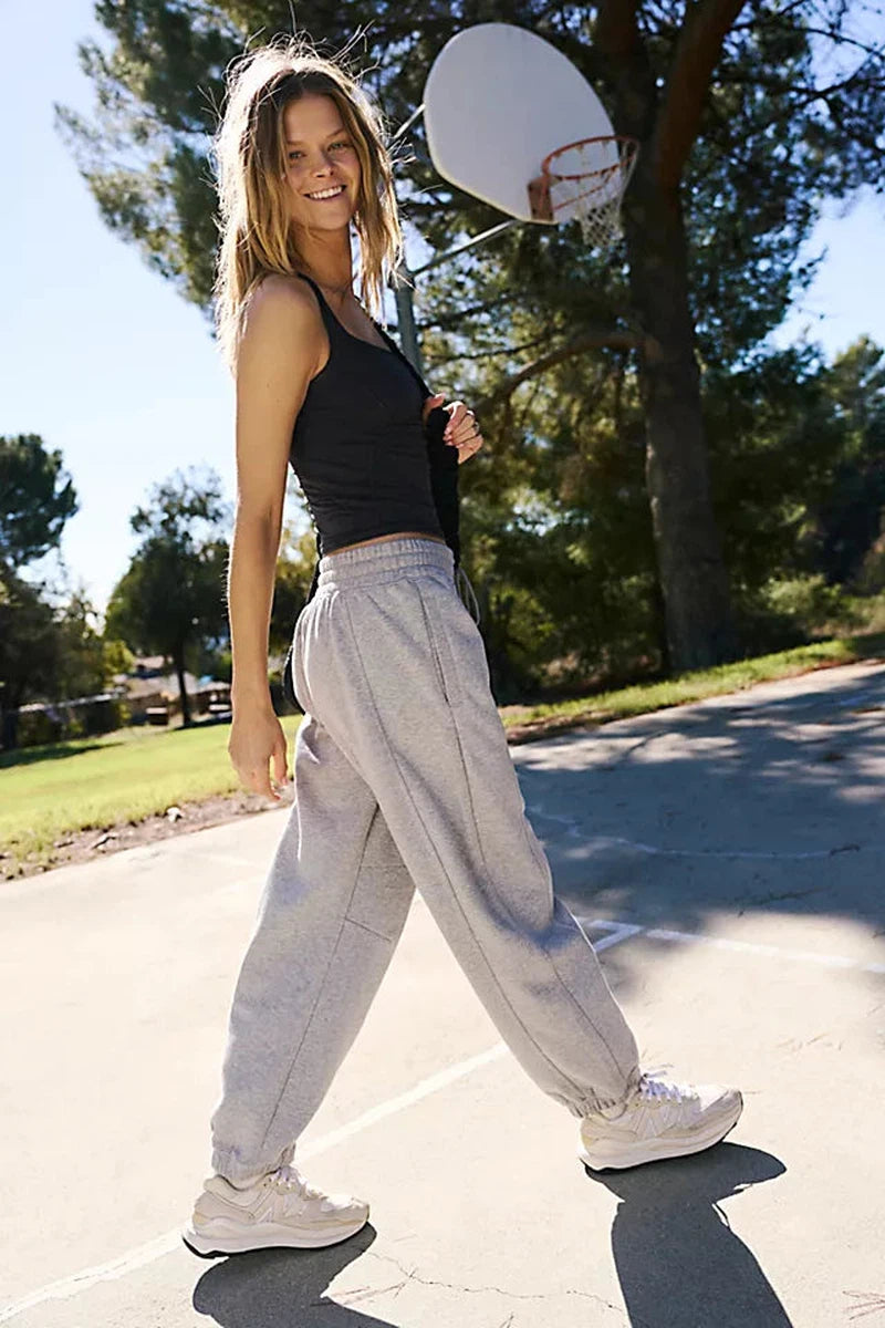 Free People Movement - Sprint to the Finish Pant in Heather Grey