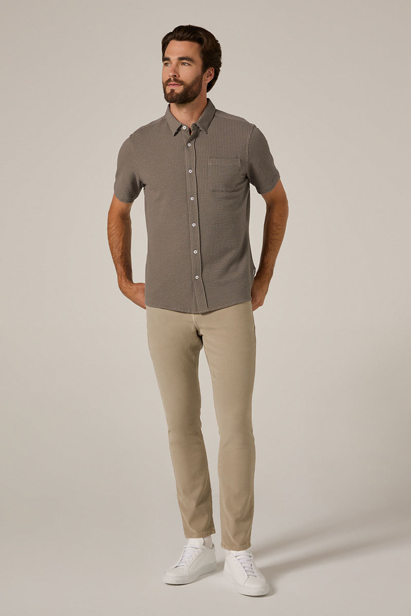 7DIAMONDS - Bennet Seersucker Stretch Short Sleeve Shirt