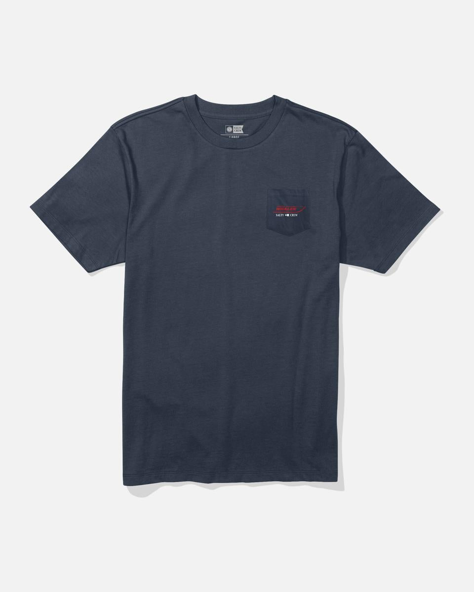 Salty Crew - Whaler Schematic Tee in Navy